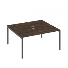 Станция офисная на каркасе DUE (2х160) дуб ристретто/ металлокаркас антрацит А4 А2 175 ДР