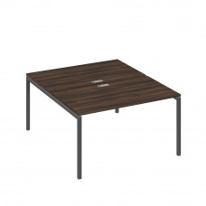 Рабочая станция 2х140 с металлокаркасом DUE дуб ристретто/ металлокаркас антрацит А4 А2 177 ДР