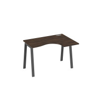 Стол правый "Классика" эргономичный на металлокаркасе TRE дуб ристретто/ металлокаркас антрацит А4 А3 032 ДР