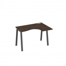 Стол правый "Классика" эргономичный на металлокаркасе TRE дуб ристретто/ металлокаркас антрацит А4 А3 032 ДР