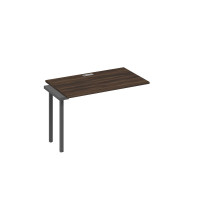 Секция стола 120 офисной станции на каркасе QUATTRO дуб ристретто/ металлокаркас антрацит А4 А4 013-1 ДР