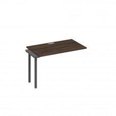 Секция стола 120 офисной станции на каркасе QUATTRO дуб ристретто/ металлокаркас антрацит А4 А4 013-1 ДР