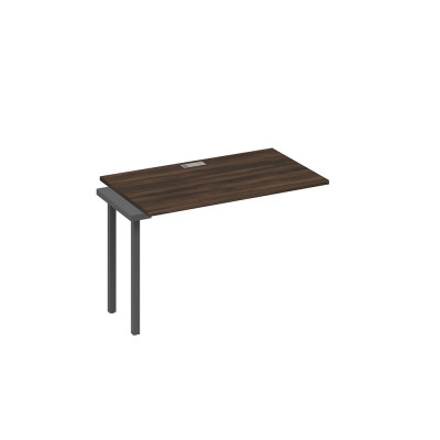 Секция стола 120 офисной станции на каркасе QUATTRO дуб ристретто/ металлокаркас антрацит А4 А4 013-1 ДР