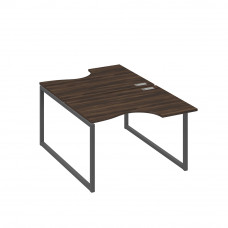 Рабочая станция столы Классика QUATTRO (2х120) дуб ристретто/ металлокаркас антрацит А4 А4 183 ДР