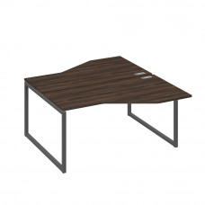 Рабочая станция со столами Техно (2х160) каркас QUATTRO дуб ристретто/ металлокаркас антрацит А4 А4 188 ДР