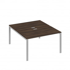 Станция рабочая на металлокаркасе UNO 2х140 дуб ристретто/ металлокаркас серый А4 С1 177 ДР