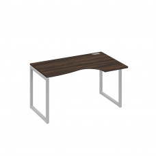 Стол правый "Классика" эргономичный на металлокаркасе QUATTRO дуб ристретто/ металлокаркас серый А4 С4 044 ДР