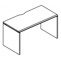 Стол письменный на каркасе ДСП (1 скос) вяз либерти / вяз либерти МР ВЛ 013.02 ВЛ