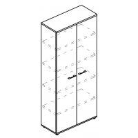 Шкаф для документов закрытый (топ ДСП) мокко премиум / вяз либерти МР 9472 МП/ВЛ/ВЛ