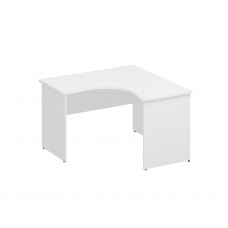 Стол эргономичный правый белый премиум К.126 БП