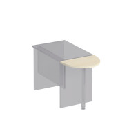 Приставка к столу без опоры дуб шамони К 201