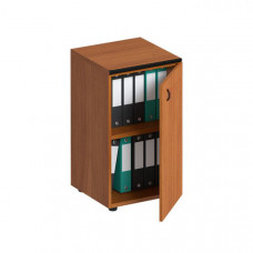 Шкаф для документов узкий низкий закрытый французский орех ДР 755 ОФ