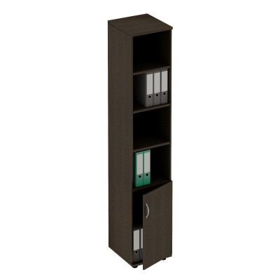 Шкаф для документов узкий венге темный ФР 380