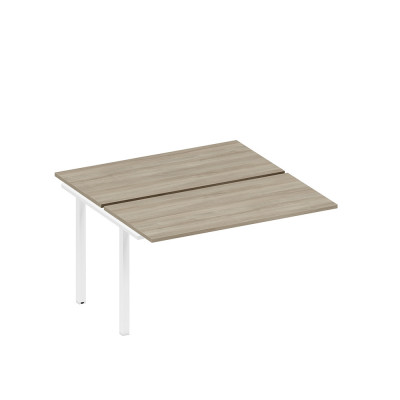 Секция стола рабочей станции на металлокаркасе вяз либерти/ белый гладкий А1 БГ 174.1-1 ВЛ