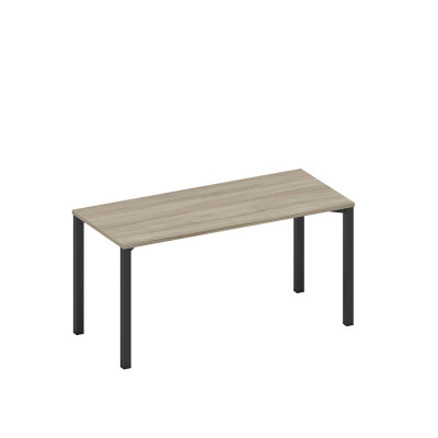 Стол письменный на металлокаркасе вяз либерти/ черный гладкий А1 ЧР 015.1 ВЛ