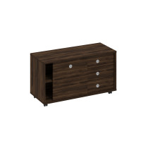 Тумба выкатная 3 ящика без замка дверь-купе ДСП дуб ристретто В 202-550 ДР