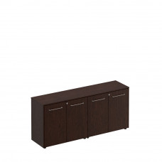 Шкаф комбинированный низкий (закрытый + закрытый) венге тёмный МЕ 306 ВТ