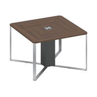 Стол для переговоров 1-секционный дуб гладстоун / антрацит / антрацит СП 101 ДГ АР АР ХР