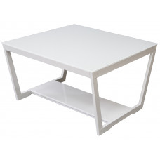 Стол журнальный BeautyStyle - 1 белый глянец/ стекло белое БС-1