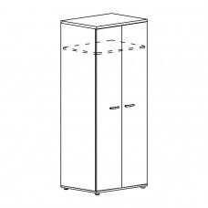 Шкаф для одежды глубокий дуб ристретто/ белый А4 9311 ДР/БП