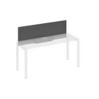 Экран настольный фронтальный для стола 160 с кабель-каналом антрацит премиум / металлокаркас антрацит А4 А 833 АР