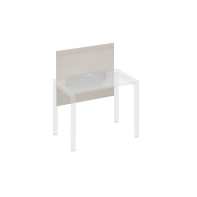 Экран настольный фронтальный большой для стола 100 с кабель-каналом дуб / металлокаркас серый А4 С 835 ДШ