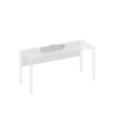 Экран стола 160 с кабель-каналом белый премиум / металлокаркас серый А4 С 843 БП