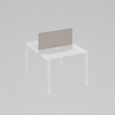 Экран настольный фронтальный для стола 100 с двумя кабель-каналами мокко премиум / металлокаркас серый А4 С 845 МП