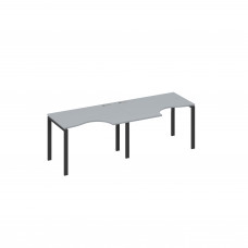 Рабочая станция опоры UNO (2х120) столы Классика серый / металлокаркас антрацит А4 А1 041-2 СЕ