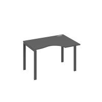 Стол эргономичный правый "Классика" на металлокаркасе UNO антрацит премиум / металлокаркас антрацит А4 А1 042 АР