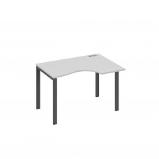 Стол эргономичный правый "Классика" на металлокаркасе UNO серый / металлокаркас антрацит А4 А1 042 СЕ