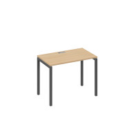 Стол письменный на металлокаркасе DUE натуральный дуб / металлокаркас антрацит А4 А2 002 НД