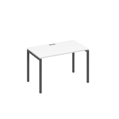 Стол письменный на металлокаркасе DUE белый премиум / металлокаркас антрацит А4 А2 013 БП