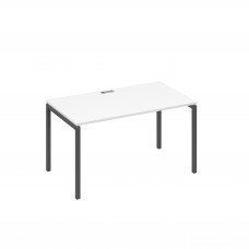 Стол письменный на металлокаркасе DUE белый премиум / металлокаркас антрацит А4 А2 024 БП