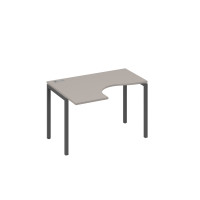 Стол левый "Классика" эргономичный на металлокаркасе DUE мокко премиум / металлокаркас антрацит А4 А2 031 МП