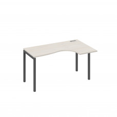 Стол правый "Классика" на металлокаркасе DUE эргономичный дуб / металлокаркас антрацит А4 А2 034 ДШ