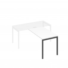 Брифинг-приставка каркас DUE металлический белый премиум / металлокаркас антрацит А4 А2 074 БП