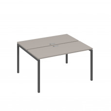 Рабочая станция на опорах DUE (2х140) мокко премиум / металлокаркас антрацит А4 А2 171 МП