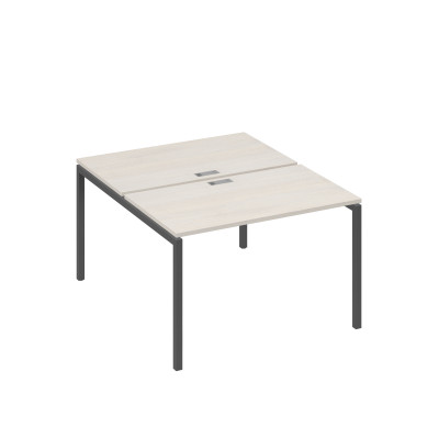 Рабочая станция на металлокаркасе DUE (2х120) дуб / металлокаркас антрацит А4 А2 173 ДШ