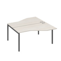 Рабочая станция опоры DUE столы Техно (2х160) дуб / металлокаркас антрацит А4 А2 188 ДШ