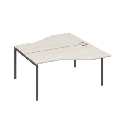 Рабочая станция опоры DUE столы Техно (2х160) дуб / металлокаркас антрацит А4 А2 188 ДШ