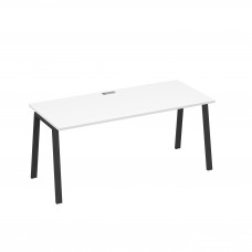 Стол письменный на металлокаркасе TRE белый премиум / металлокаркас антрацит А4 А3 016 БП