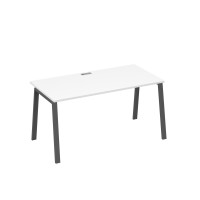 Стол письменный на металлокаркасе TRE белый премиум / металлокаркас антрацит А4 А3 025 БП