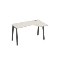 Стол эргономичный на металлокаркасе TRE правый "Классика" дуб / металлокаркас антрацит А4 А3 034 ДШ