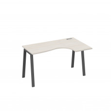 Стол эргономичный на металлокаркасе TRE правый "Классика" дуб / металлокаркас антрацит А4 А3 034 ДШ