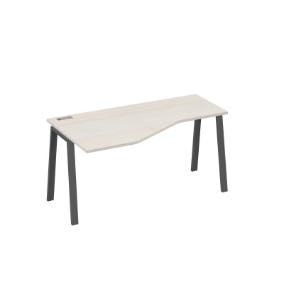 Стол левый "Техно" на металлокаркасе TRE эргономичный дуб / металлокаркас антрацит А4 А3 055 ДШ