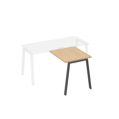 Брифинг-приставка на опорах TRE натуральный дуб / металлокаркас антрацит А4 А3 073 НД