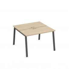 Рабочая станция (2х120) на каркасе TRE дуб скандинавский / металлокаркас антрацит А4 А3 170 ДК