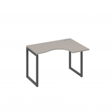 Стол 120 эргономичный правый Классика каркас QUATTRO мокко премиум / металлокаркас антрацит А4 А4 032 МП