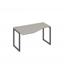 Стол левый "Техно" эргономичный на металлокаркасе QUATTRO мокко премиум / металлокаркас антрацит А4 А4 053 МП